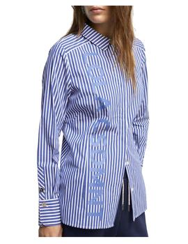Camisa Lola Casademunt rayas logotipada