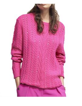 Jersey Lola Casademunt cuello trenzas y brillantes
