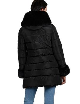 PARKA PELO DESMONTABLE NEGRA