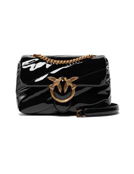 Bolso Pìnko puff baby cl ecovernice negro