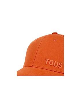 Gorra Tous logo metal naranja