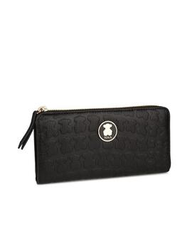 Billetero Tous kiara sherton en piel negro