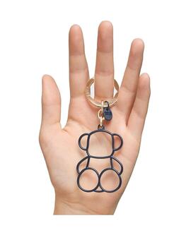Llavero Tous Silhouette Bold Bear azul marino