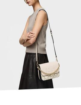 Bandolera Tous m. Chain Kaos Icon negro-beige
