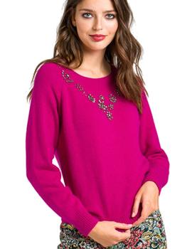 JERSEY CON PIEDRAS FUCSIA