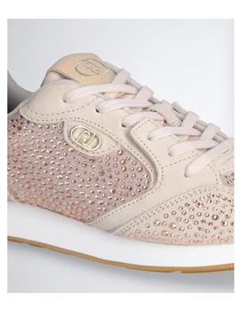 Zapatilla Liu.jo Vibe con strass nude