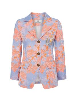 Chaqueta Highly Preppy Jacquard flúor escudo