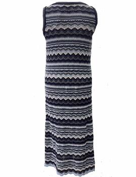 Vestido Montoto punto fantasia multicolor