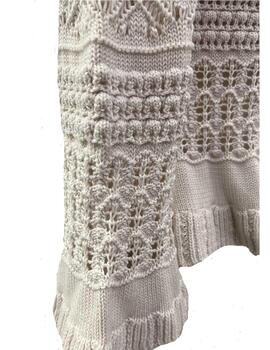 Chaqueta Montoto calada peplum beige