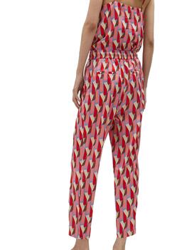 Pantalón Lola Casademunt estampado logotipado rosa
