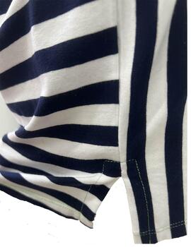 Camiseta Scorzzo raya marinera bordado hombro