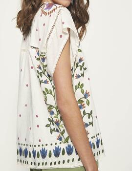 Blusa MDM estampada lunares y flores