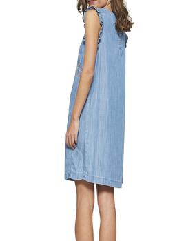 Vestido MDM vaquero tencel bordado multicolor
