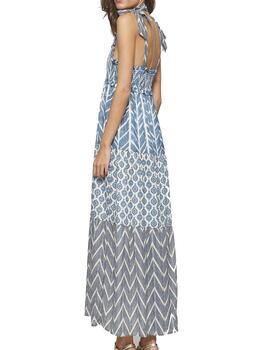 Vestido MDM largo estampado tirantes