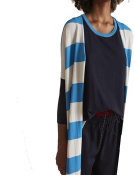 Chaqueta Montoto listas manga murciélago