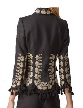 Chaqueta Highly Preppy joya bordada con borlas