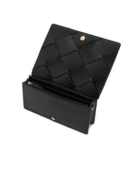 Bolso Michael kors Jet Set piel trenzada negro