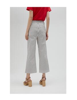 Pantalón Lola Casademunt rayas azul crudo