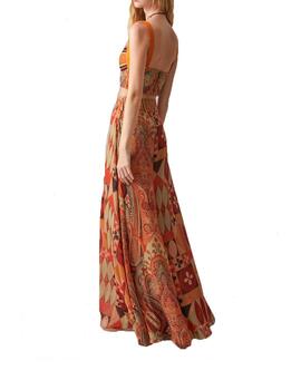 Pantalón Highly Preppy maxi estampado combinado