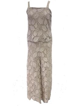 Top Cristina Barros en crochet tirantes