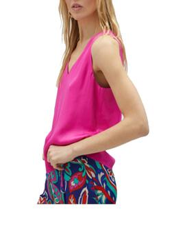 Top Lola Casademunt tirante ancho fucsia