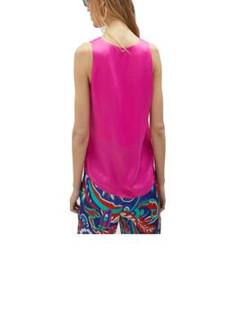 Top Lola Casademunt tirante ancho fucsia