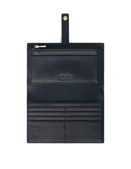 Billetera Tous l. flap T Miranda negro