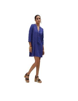 Vestido Lola Casademunt manga 3/4 con lentejuelas