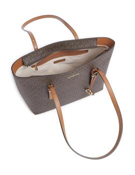 Tote Michael Kors Quinn mediano logotipado marrón