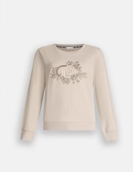 Sudadera Liu.Jo bordado con logo en lentejuelas