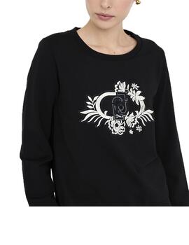 Sudadera Liu.Jo bordado con logo en lentejuelas