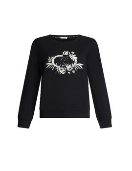 Sudadera Liu.Jo bordado con logo en lentejuelas