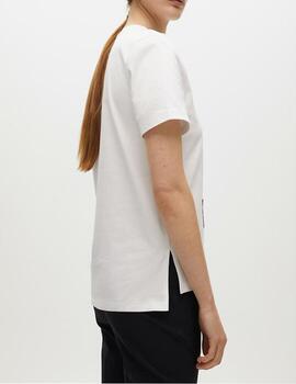 Camiseta Lola Casademunt tigre pedrería blanco