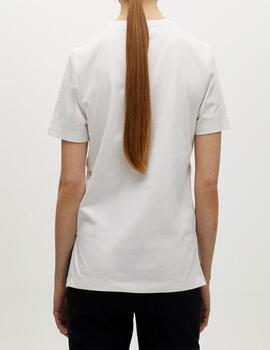 Camiseta Lola Casademunt tigre pedrería blanco