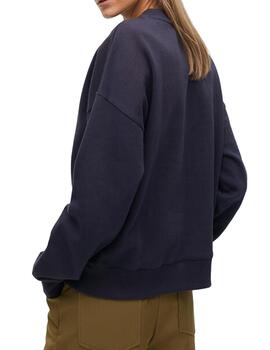 Sudadera Lola Casademunt animal con pedrería azul