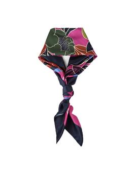 Pañuelo Lola Casademunt flores rosa-azul