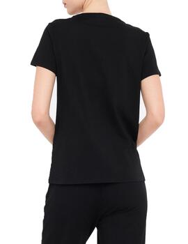 Camiseta Liu.Jo con logotipo en perlas negra