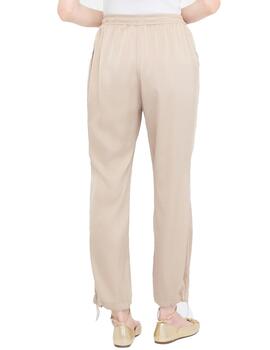 Pantalón Liu.Jo jogger en raso beige