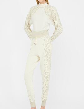 Pantalón Liu.Jo con animal print dorado