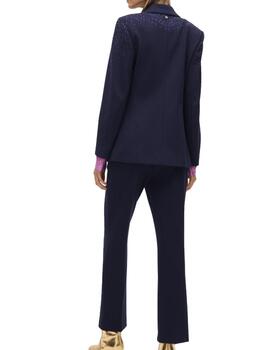Americana Lola Casademunt detalle strass azul