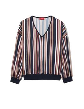 Blusa Lion Of Porches a rayas multicolor