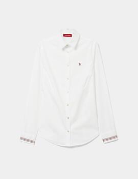 Camisa Lion Of Porches clásica blanca