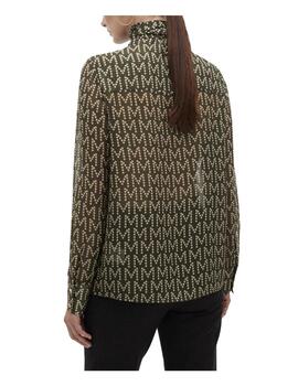 Camisa Lola Casademunt logotipada con lazada verde