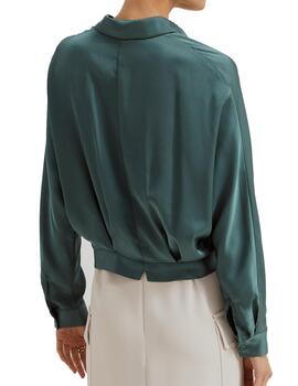 Camisa Lion Of Porches fluida verde