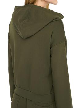 Sudadera Liu.Jo piedras con capucha verde