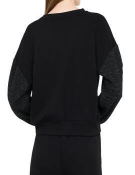 Sudadera Li.Jo con textura en plata