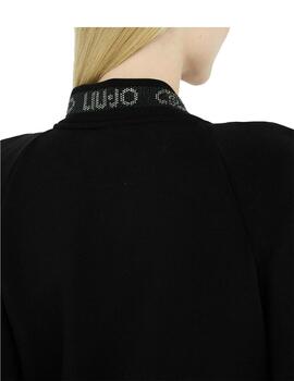 Chaqueta Liu.Jo con logos en strass cuello y puños