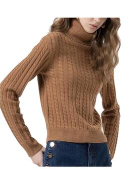 Jersey Fracomina con trenzas en lana y cachemir