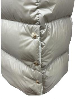 Chaleco Dich Odil beige con pelo natural