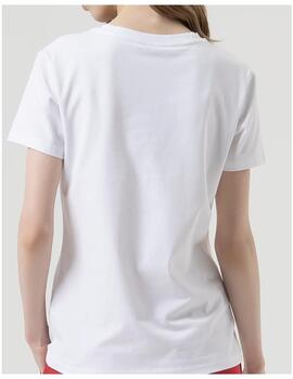 Camiseta Fracomina efecto collar con apliques